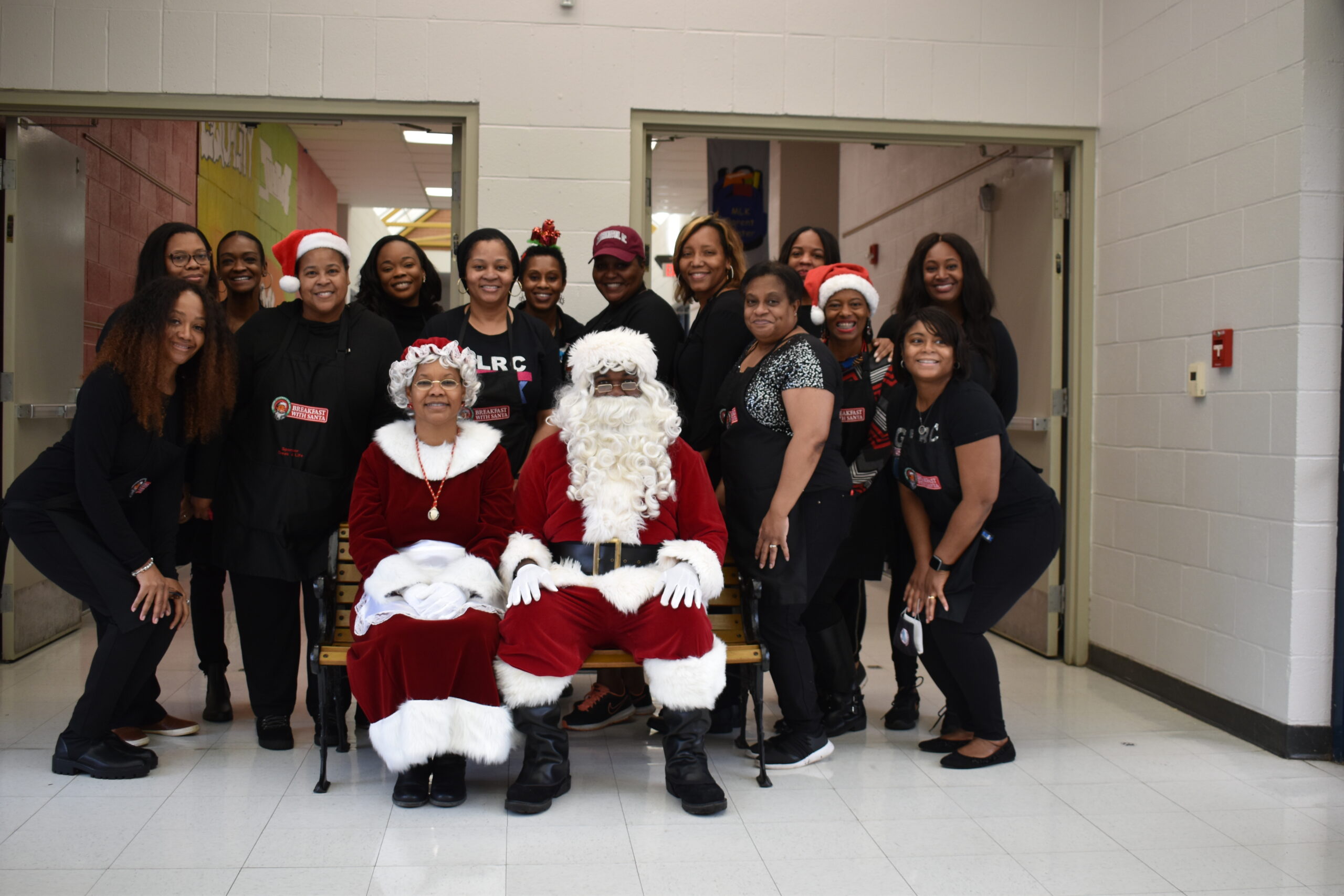 Jack & Jill of Greater Little Rock members with Santa & Mrs. Claus