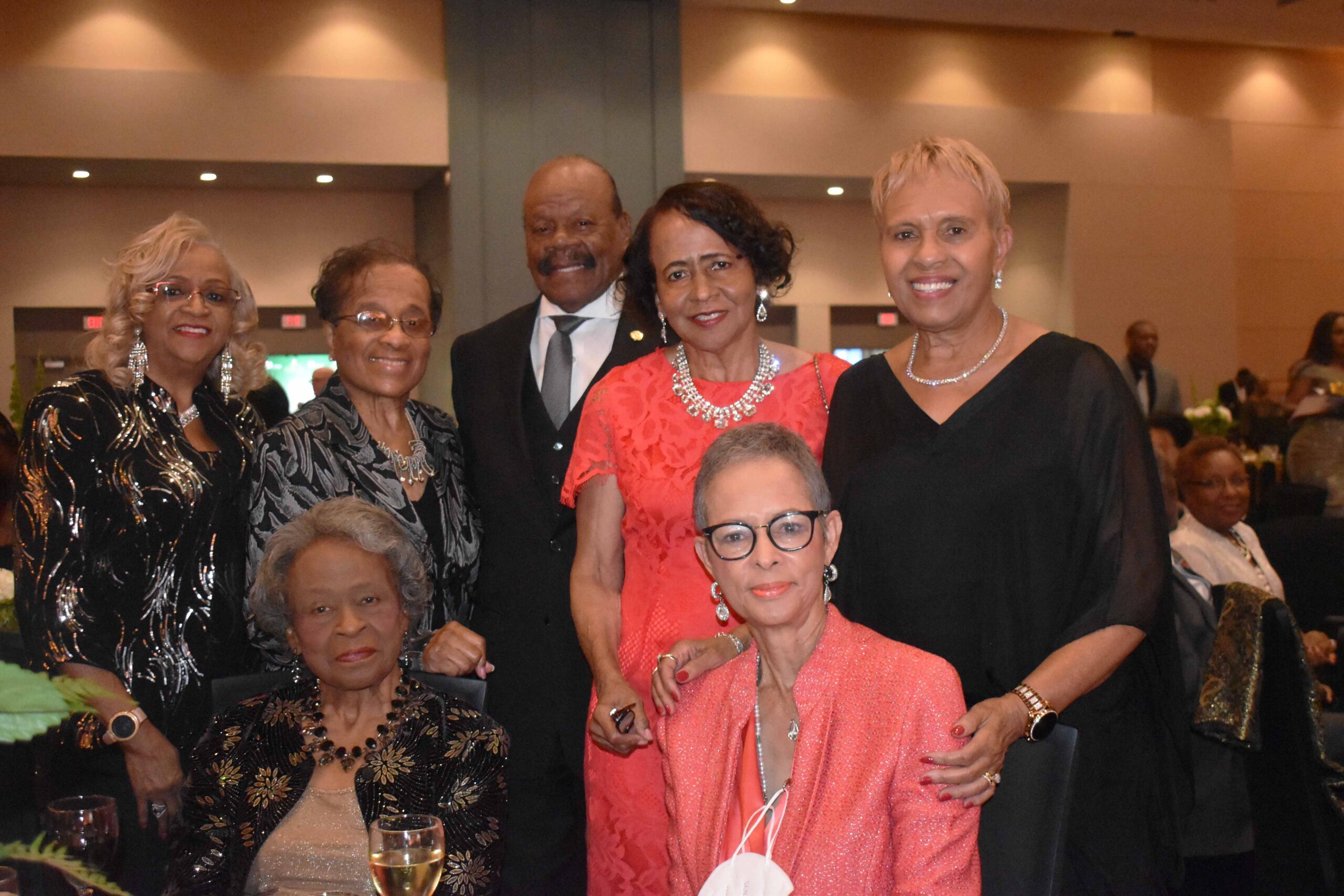 seated – Margaret Freeman, Sandra Brown, standing – Faye Walker ...